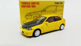 Tomica Limited Vintage Neo Tomytec Honda Civic EK9 Type R Yellow. Hong Kong Exclusive. - hiltawaytoyhk