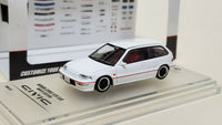 Inno64 Honda Civic EF9 SiR White. Customize your own model. 1:64. - hiltawaytoyhk