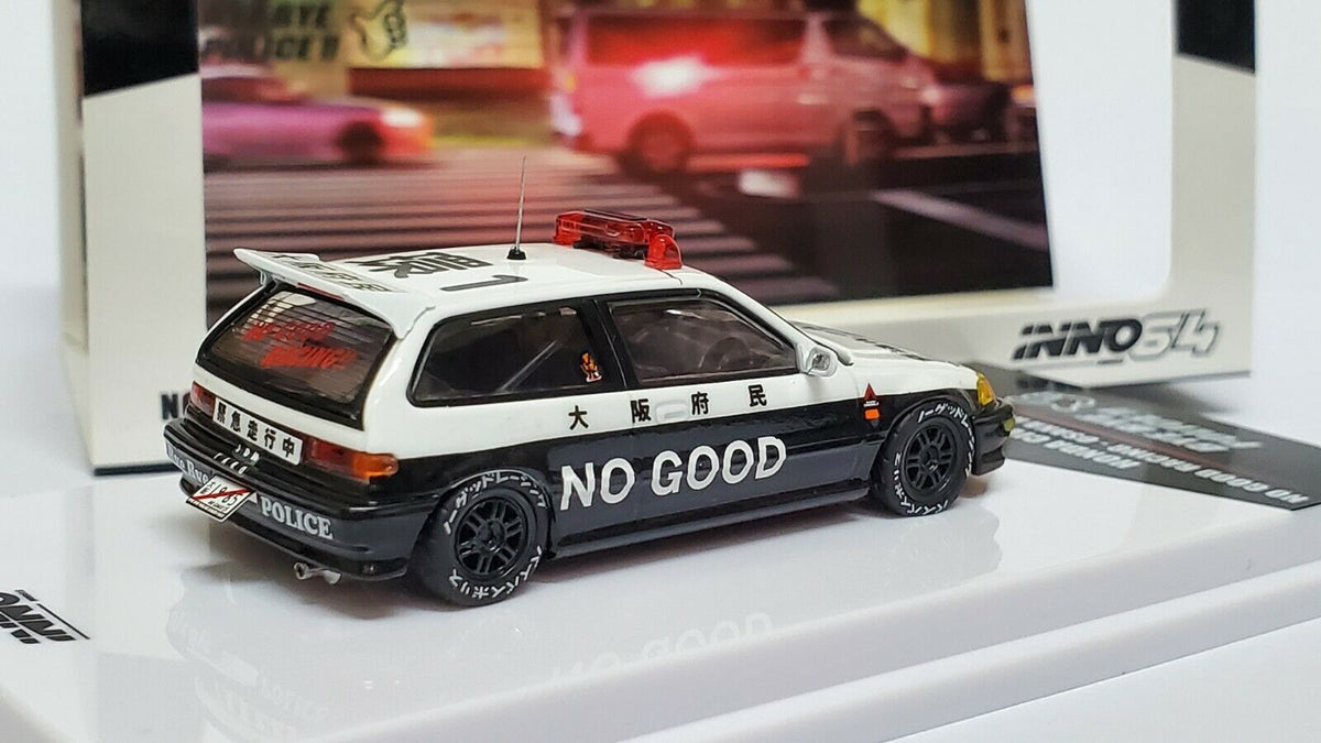 Inno64 Honda Civic EF9 No good Racing Bye Bye police Osaka Auto Messe ...